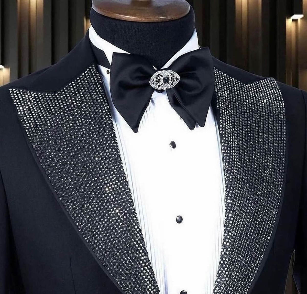 Men Formal Wear Modern - 정장 남성 턱시도 비즈 장식 2피스