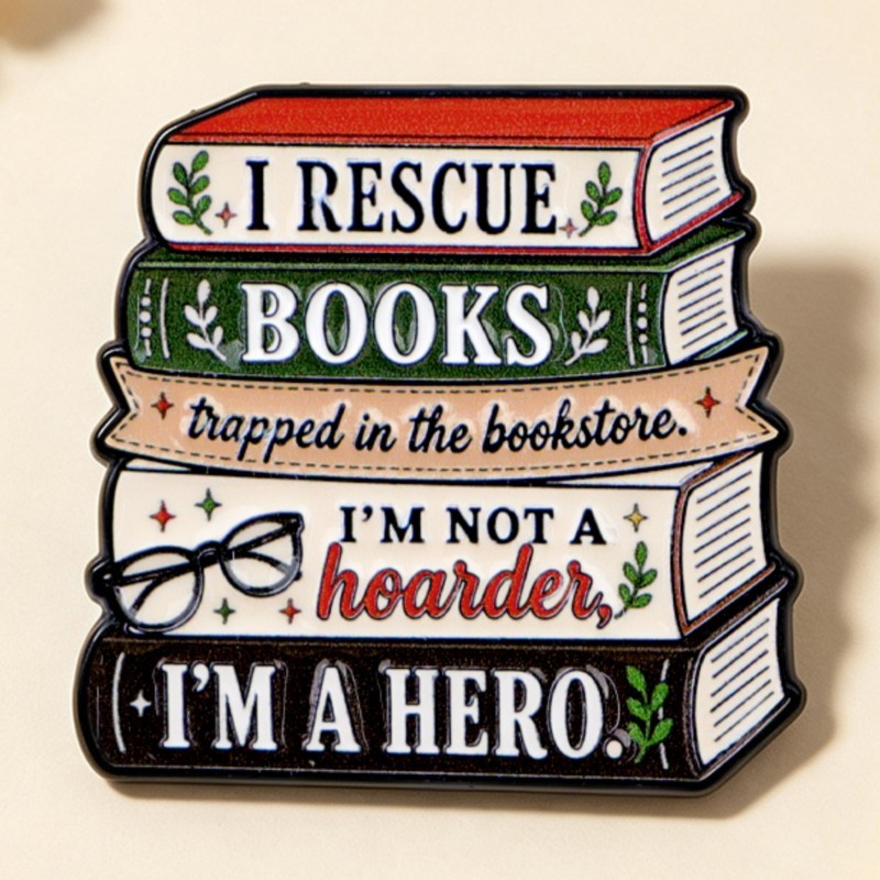 귀엽고 재미있는 문구가 새겨진 에나멜 핀: 책, 강아지 - Tuxedo Lapel Pin 리뷰 및 가격