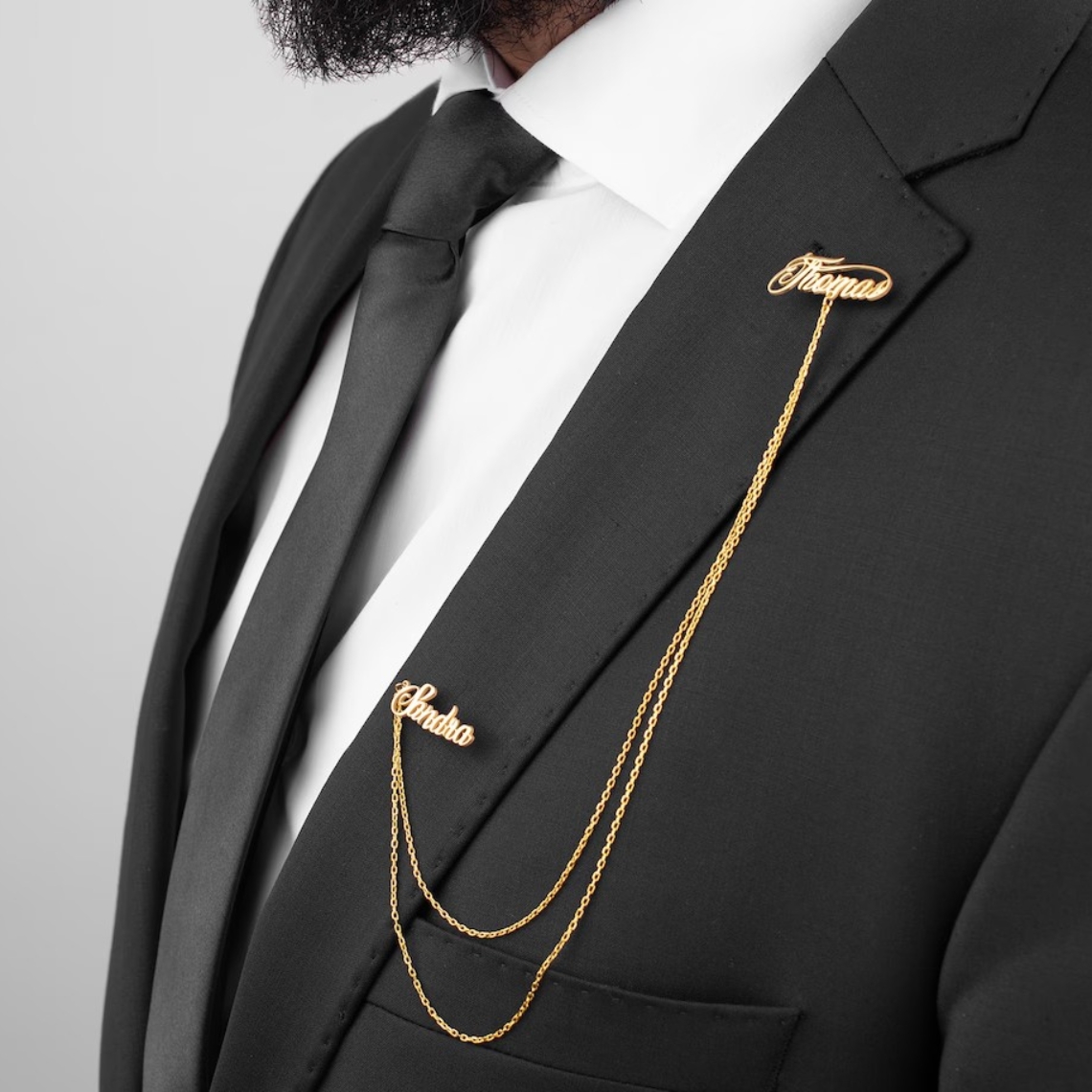 맞춤형 이중 이름 브로치 남성용 서양 스타일 의류 장신 - Tuxedo Lapel Pin 리뷰 및 가격