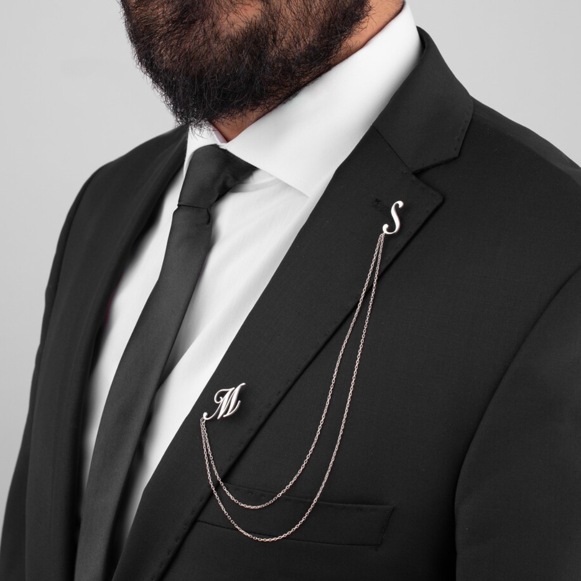 맞춤형 이중 이름 브로치 남성용 서양 스타일 의류 장신 - Tuxedo Lapel Pin 리뷰 및 가격