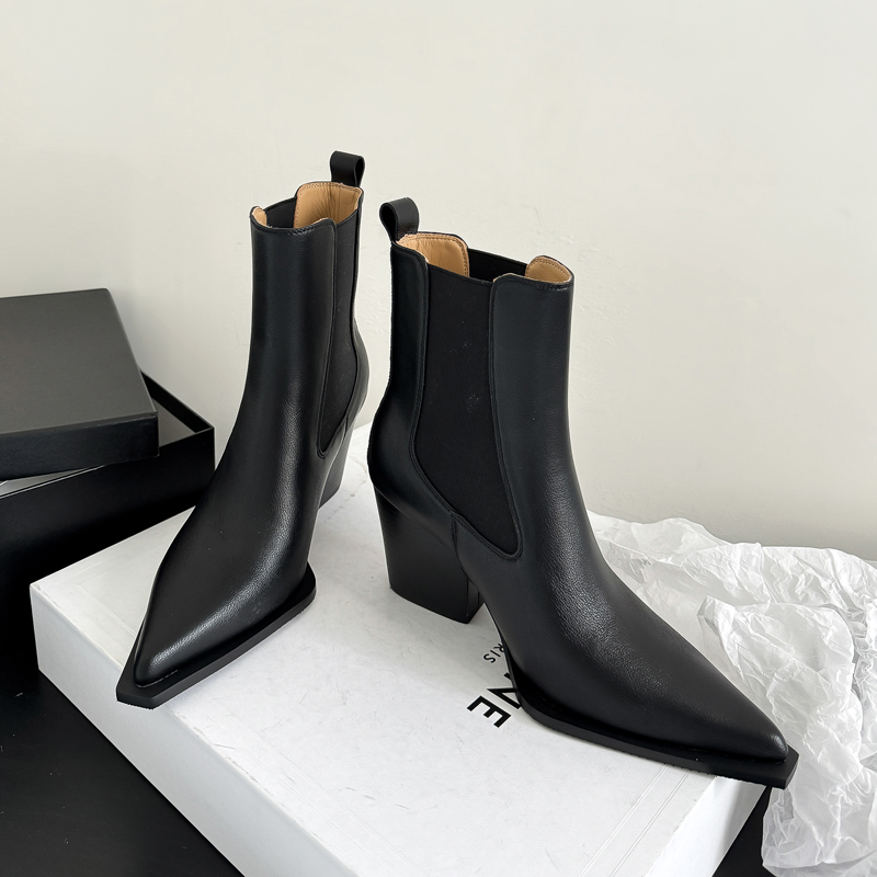 2027년 신상 소가죽 포인티드 토 하이힐 첼시 부츠  - Men Formal Wear With Boots 리뷰 및 가격