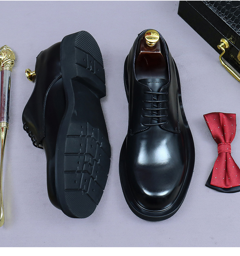 남성용 고품질 천연 가죽 옥스퍼드 더비 슈즈 로우탑 정 - Formal Men Daily Wear Footwear 리뷰 및 가격