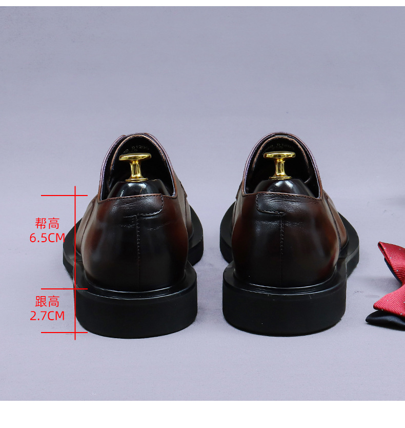 남성용 고품질 천연 가죽 옥스퍼드 더비 슈즈 로우탑 정 - Formal Men Daily Wear Footwear 리뷰 및 가격
