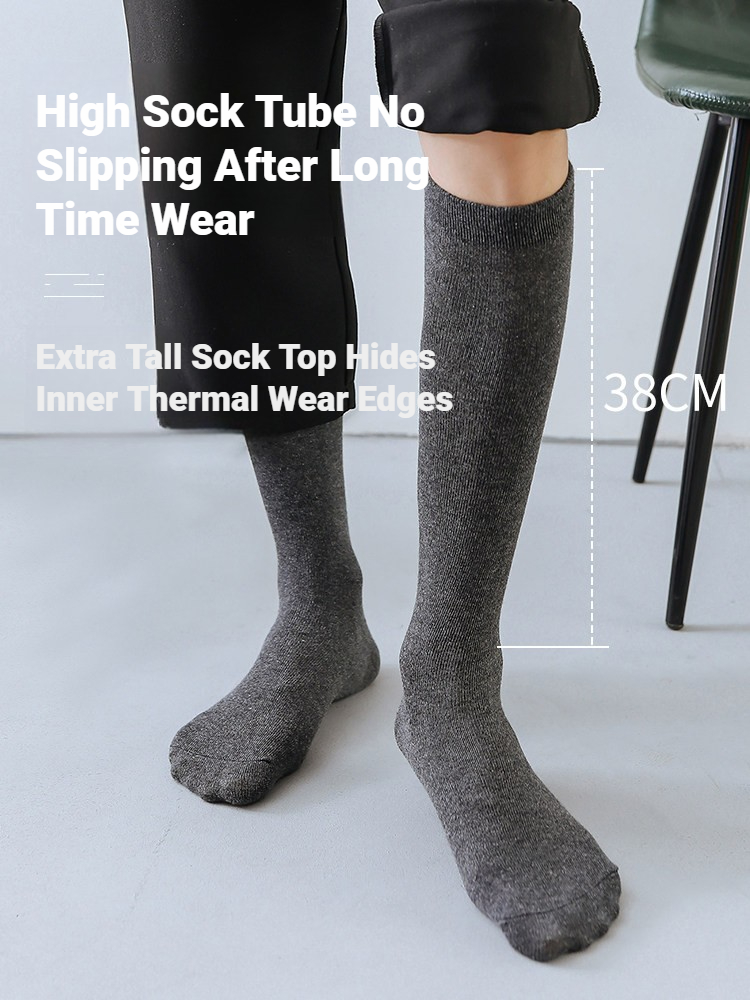 남성용 단색 롱삭스 1켤레, 부드러운 신축성 소재로 제 - Sock Garter Men 리뷰 및 가격